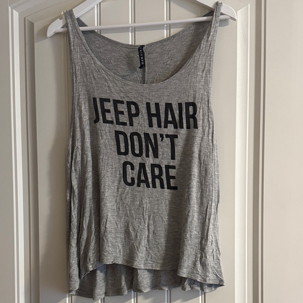 Triumph Gray Graphic Tank Top